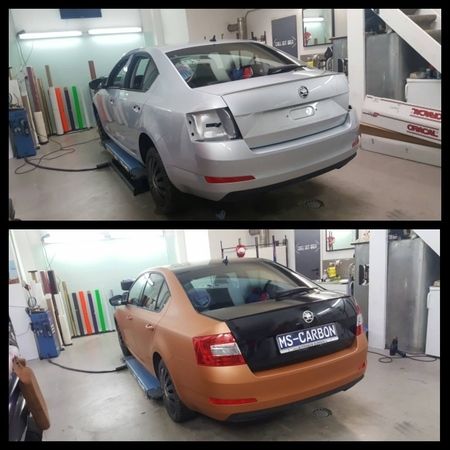 Skoda 2 Farbig Folierung