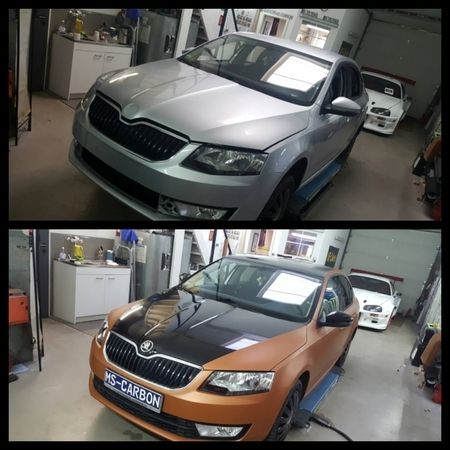 Skoda 2 Farbig Folierung